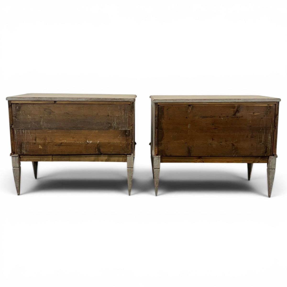 Pair of 19th C. Gustavian-Style Chests of Drawers