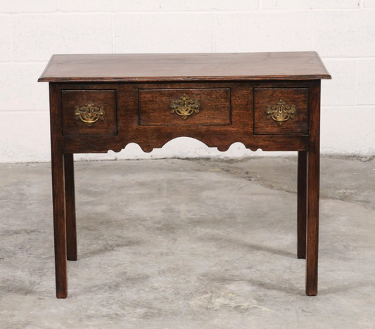 18th C. English Oak Lowboy