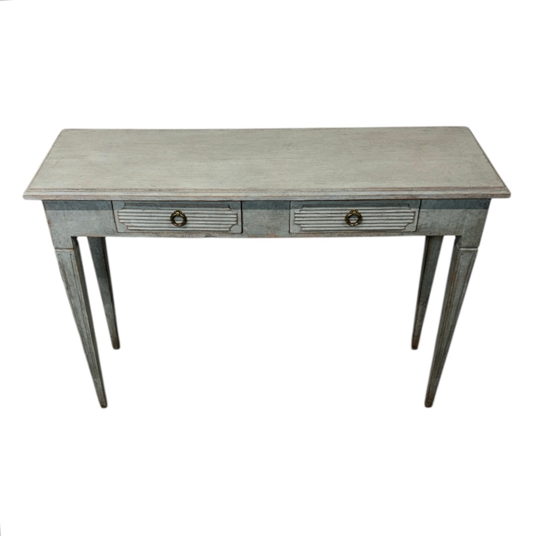 Pair of 19th C. Swedish Consoles with Two Drawers