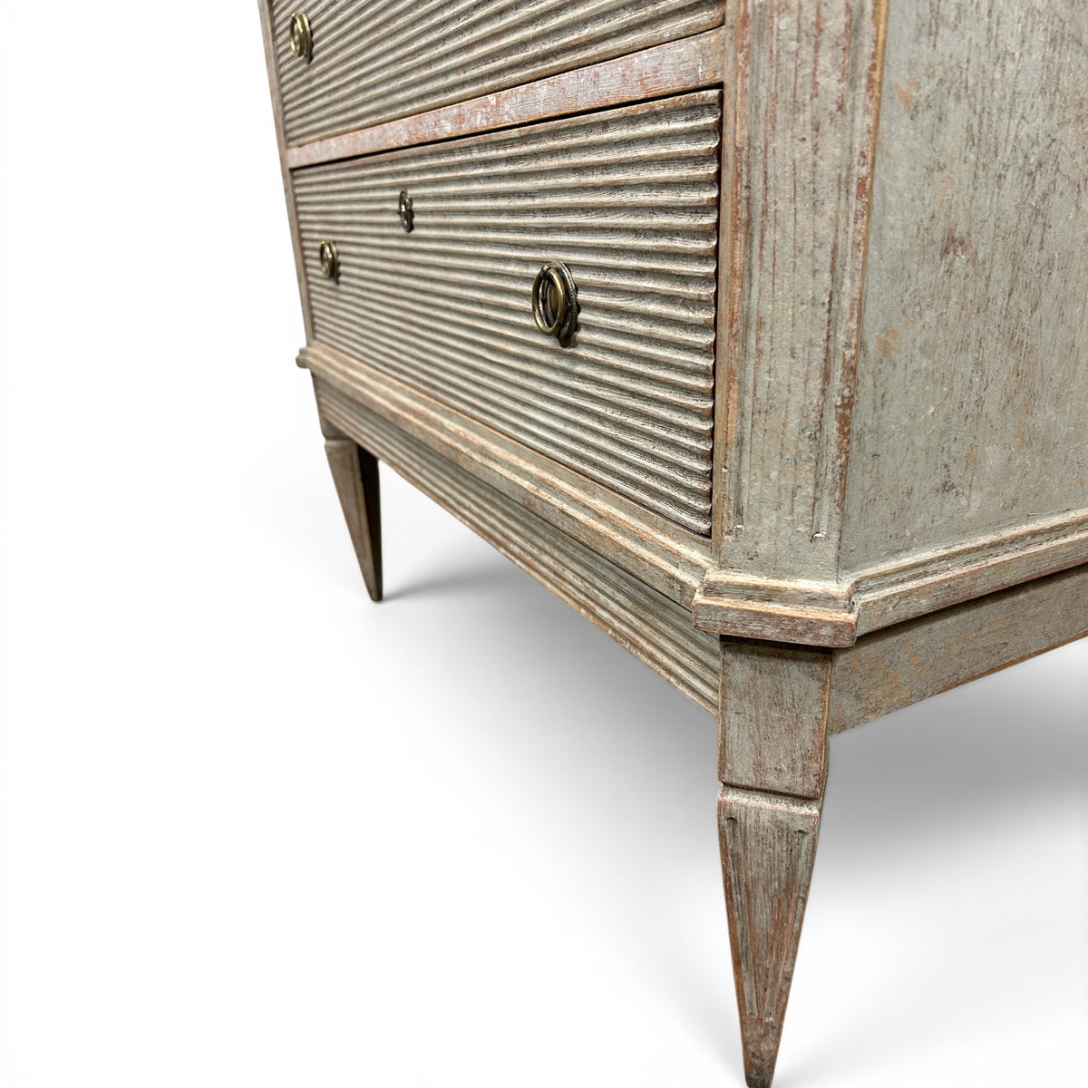 Pair of 19th C. Gustavian-Style Chests of Drawers