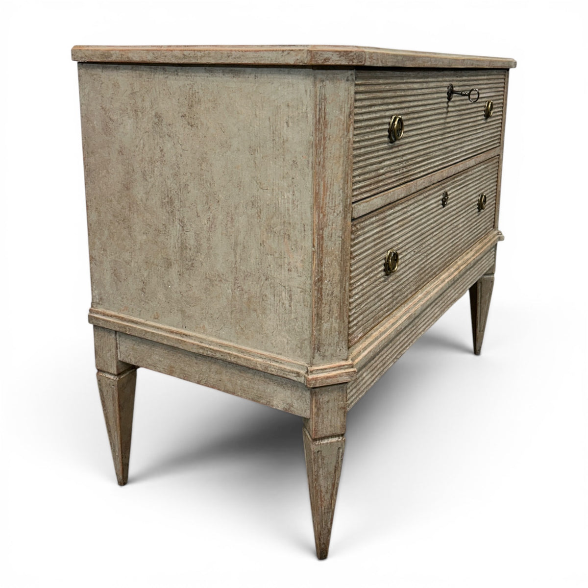 Pair of 19th C. Gustavian-Style Chests of Drawers