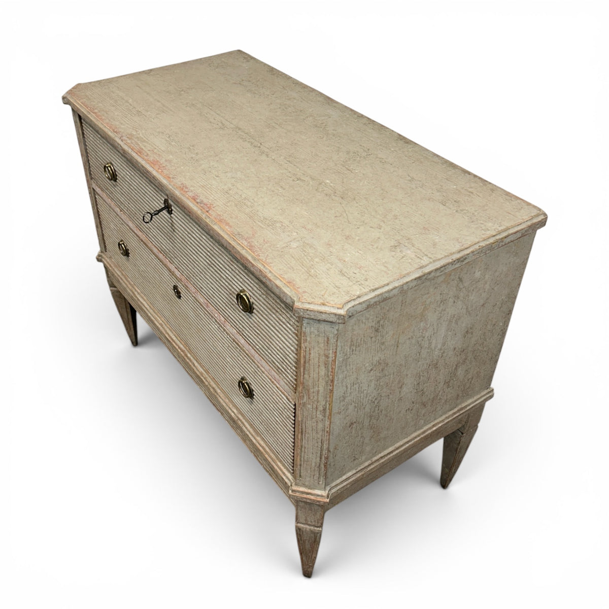 Pair of 19th C. Gustavian-Style Chests of Drawers