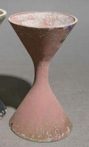 Terracotta Painted Willy Guhl Diabolo Planter