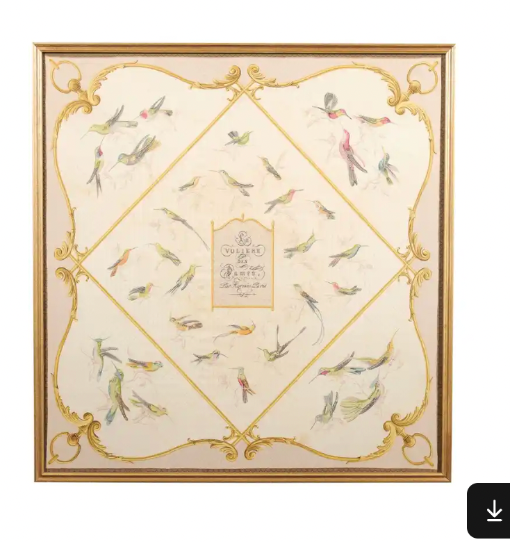 Vintage Hermès Hummingbird Scarf