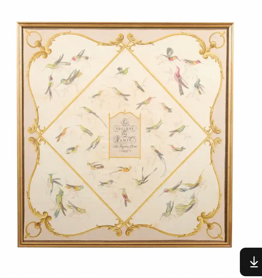 Vintage Hermès Hummingbird Scarf