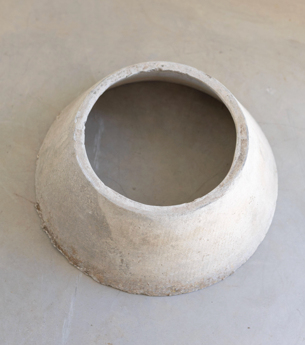 Pair of Willy Guhl Mid-Century Modern Concrete Saucer Planters