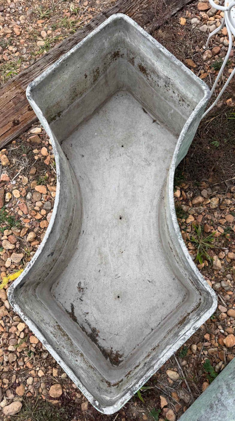 Pair of Willy Guhl Style Convex Planters