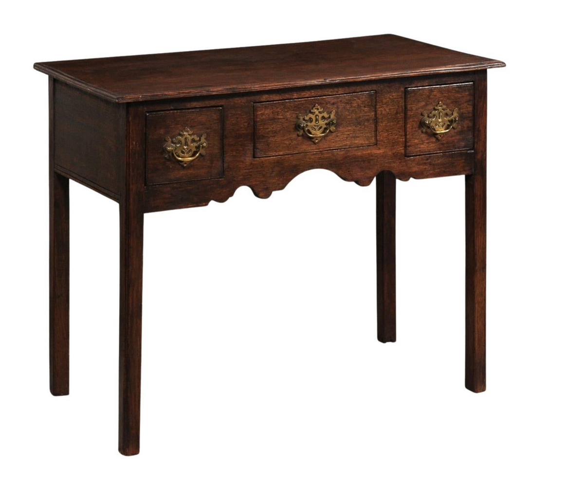 18th C. English Oak Lowboy