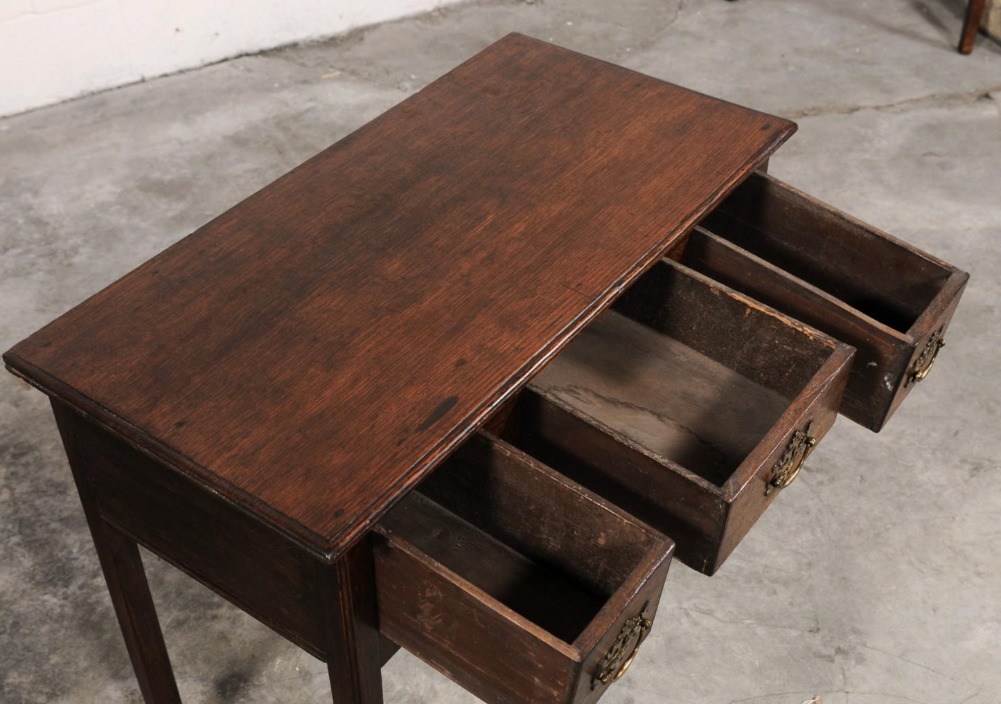 18th C. English Oak Lowboy