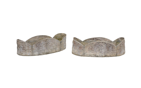 Pair of 19th c. French Lead Planters