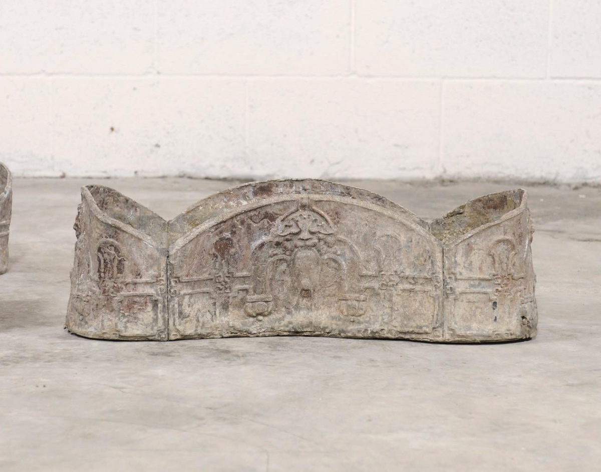Pair of 19th c. French Lead Planters