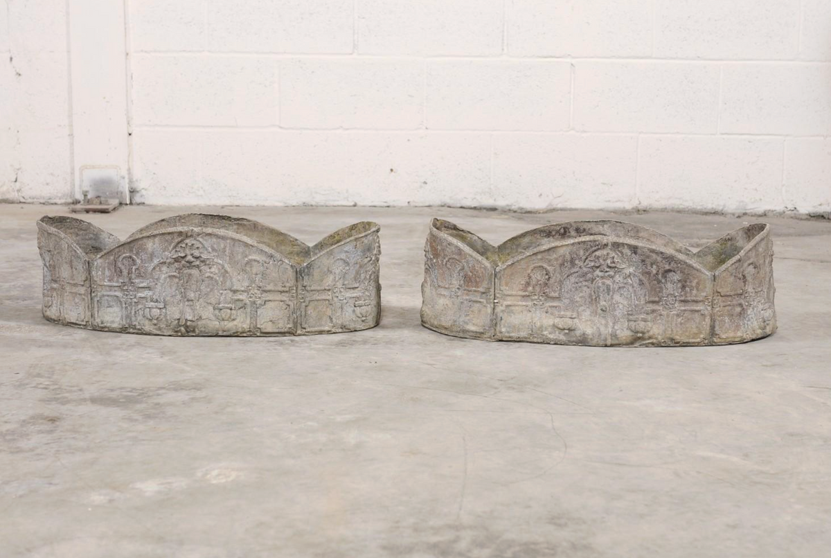 Pair of 19th c. French Lead Planters