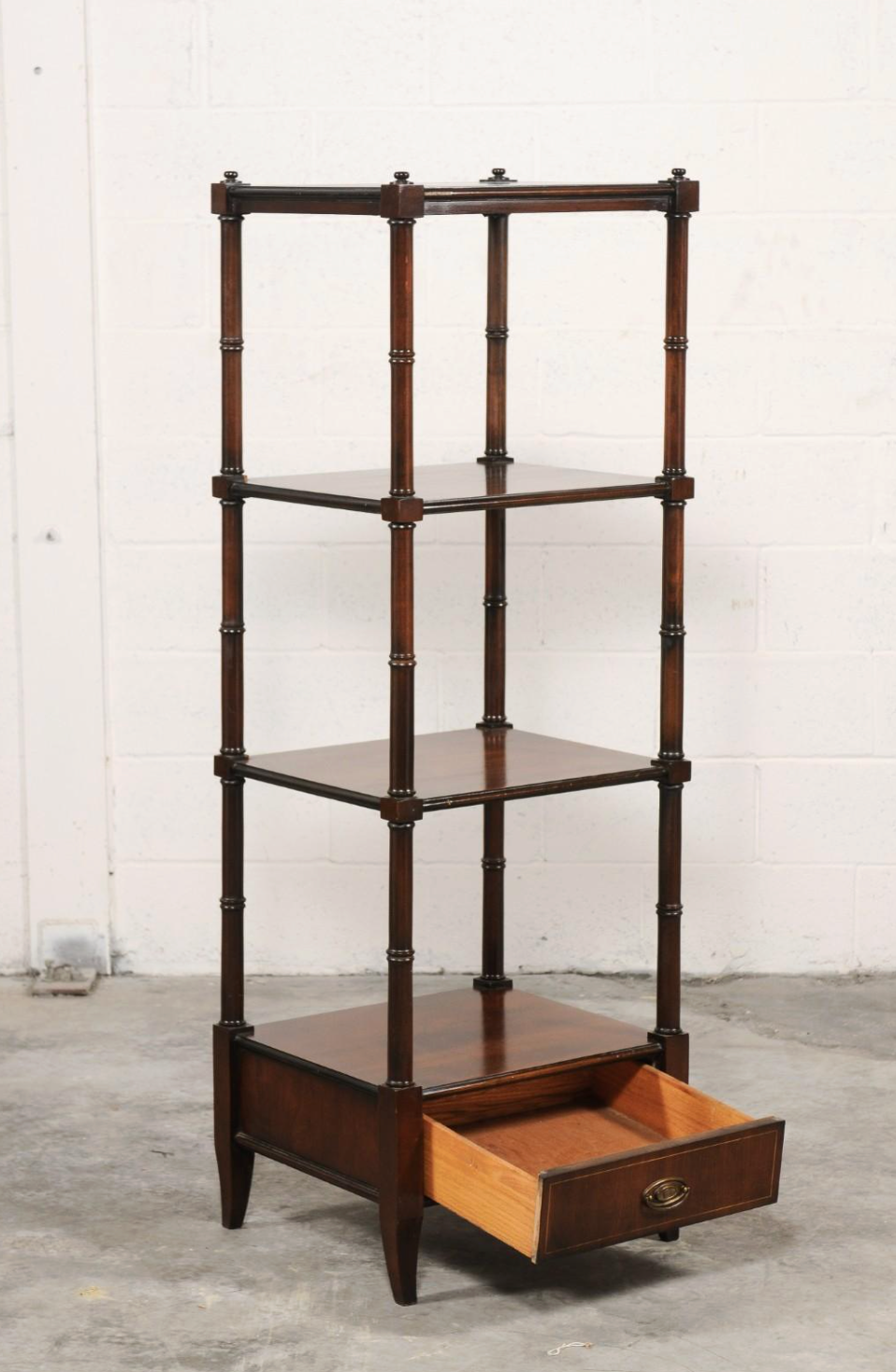 Mahogany English Étagère