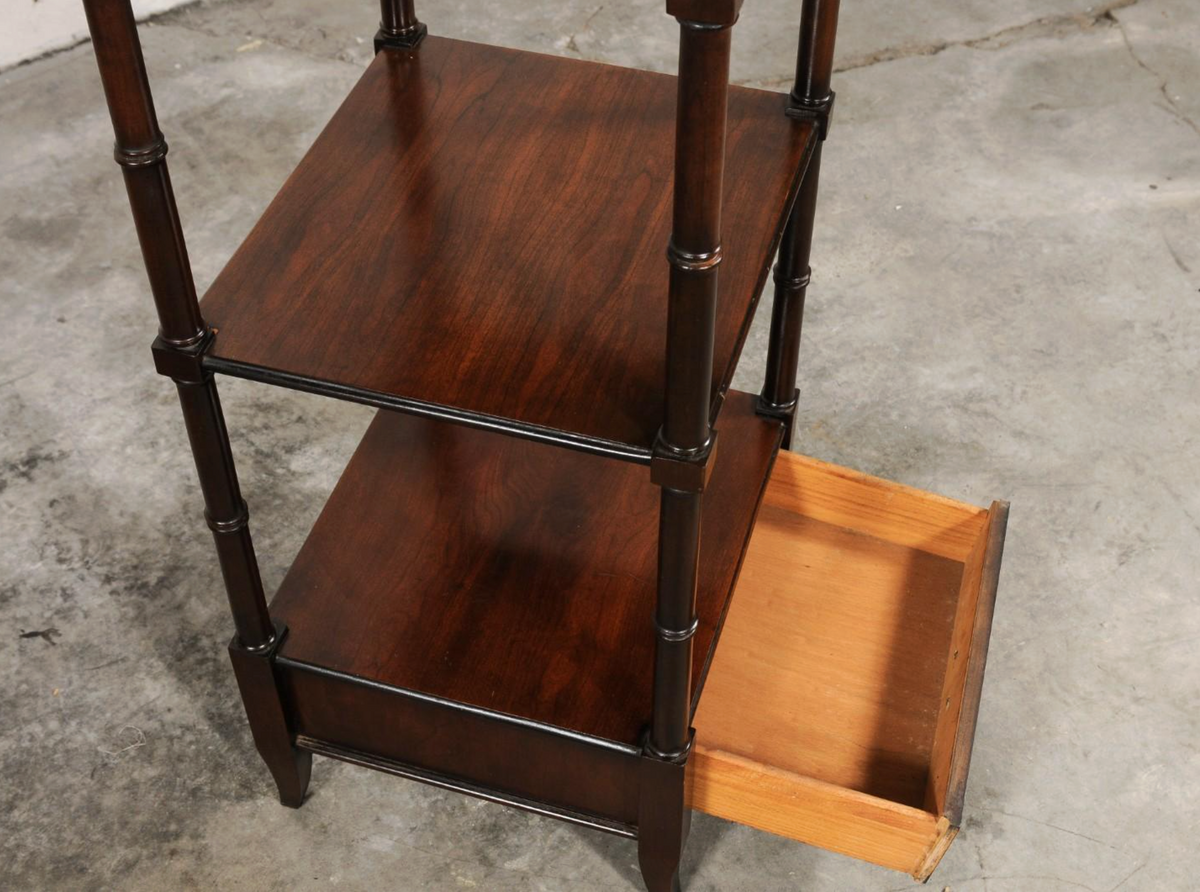 Mahogany English Étagère