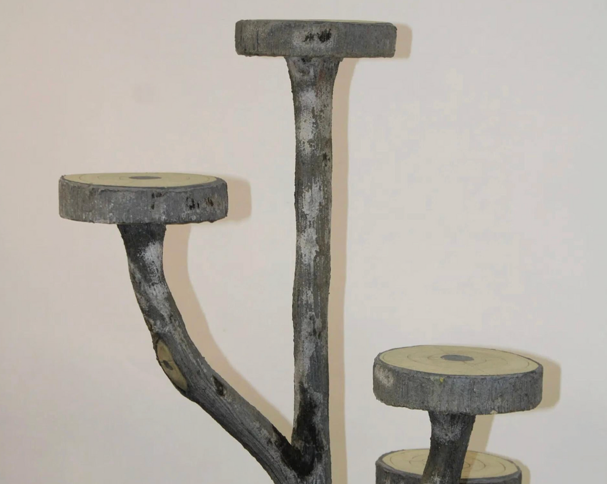 French Faux Bois Naturalistic Plant Stand