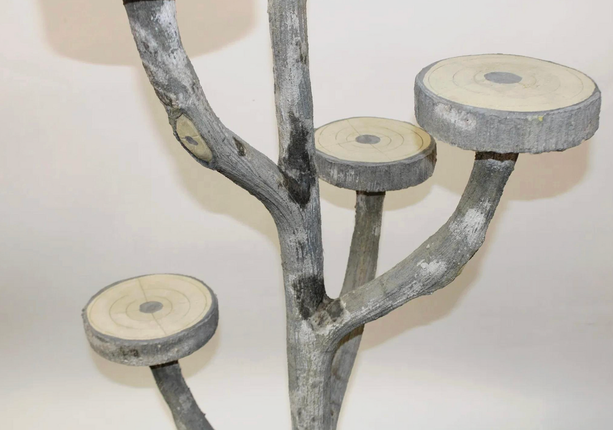 French Faux Bois Naturalistic Plant Stand