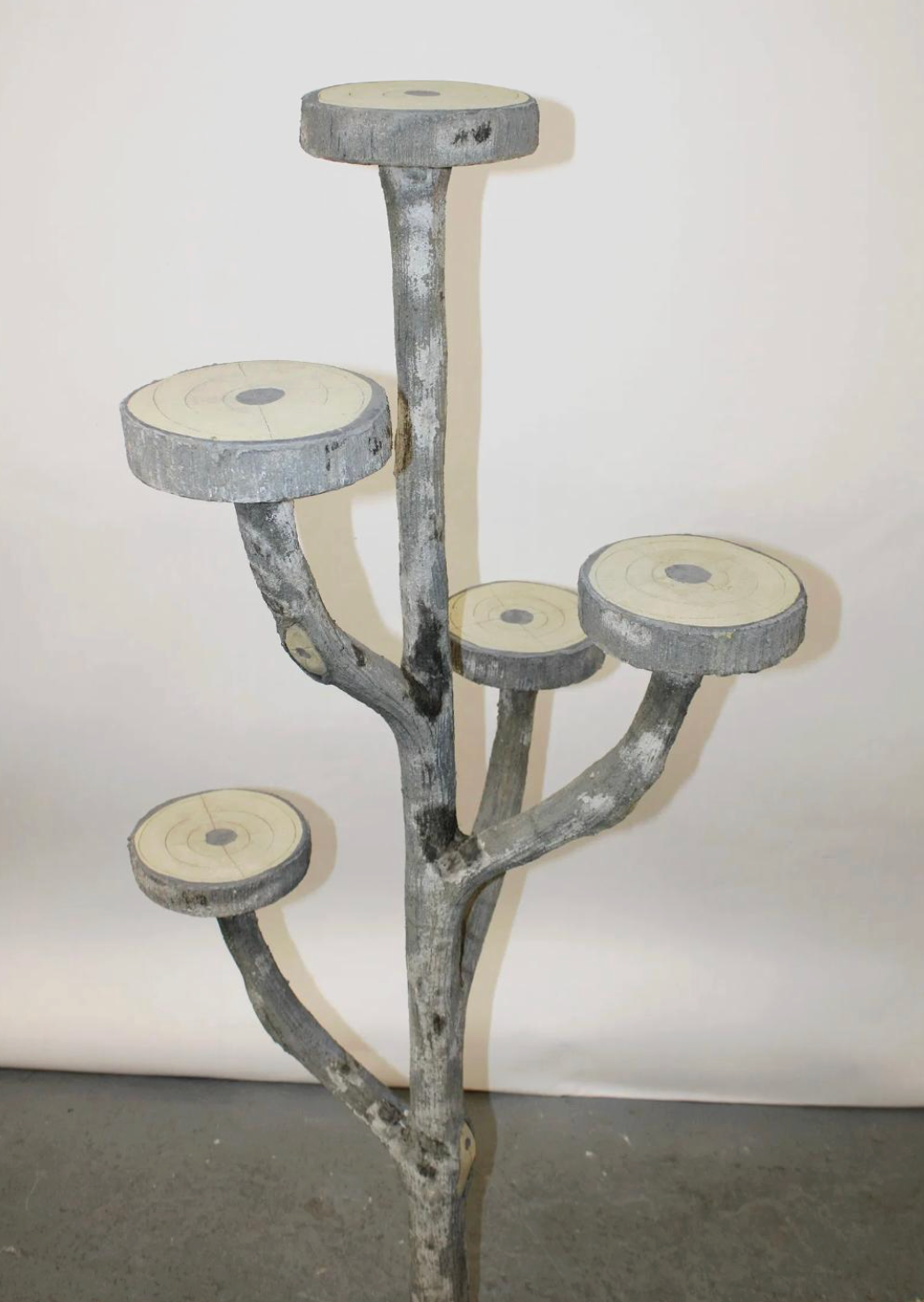 French Faux Bois Naturalistic Plant Stand