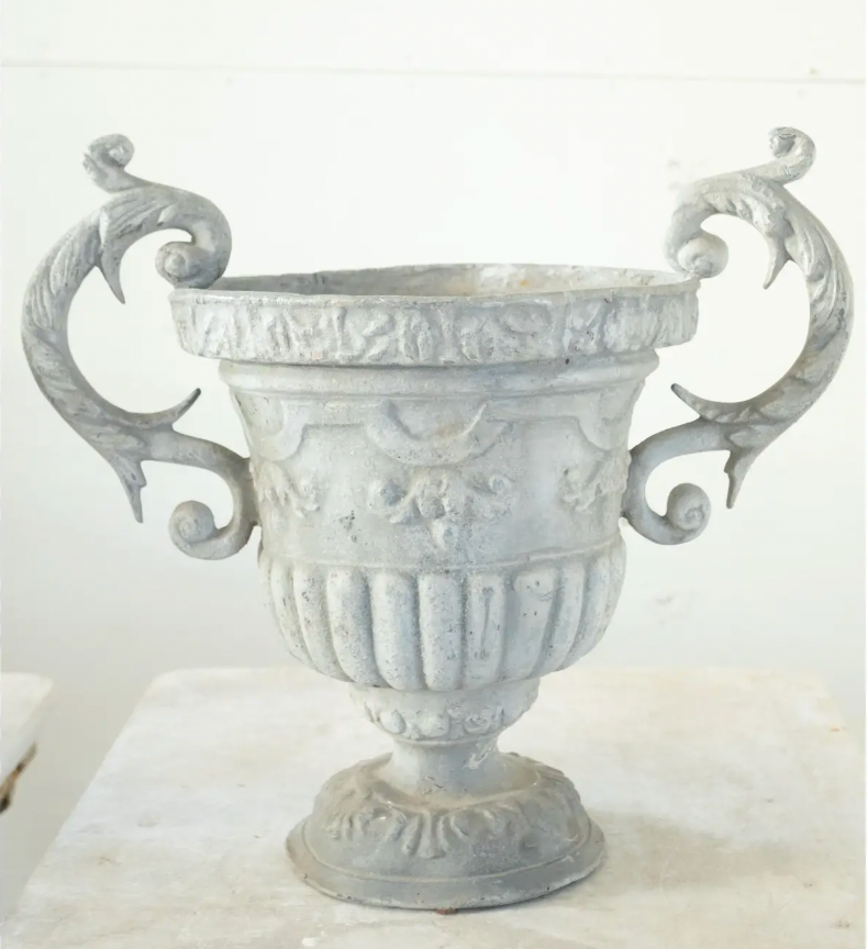 Pair of Zinc Urns