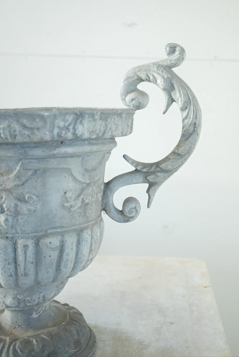 Pair of Zinc Urns