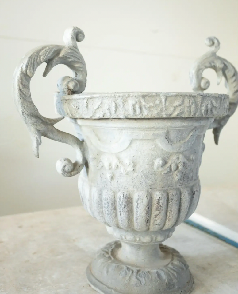Pair of Zinc Urns