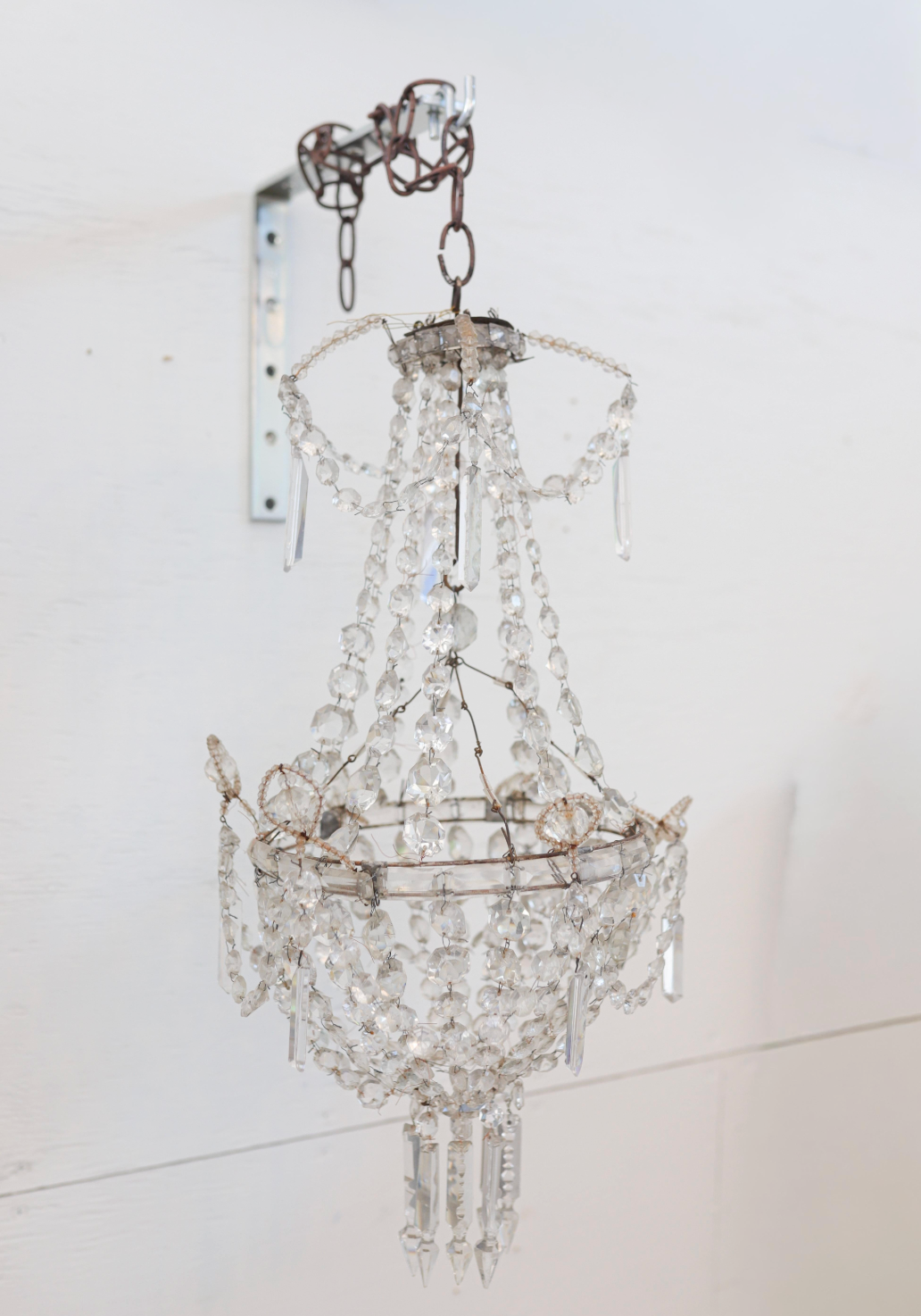 19th c. Elevator Chandelier from Paris