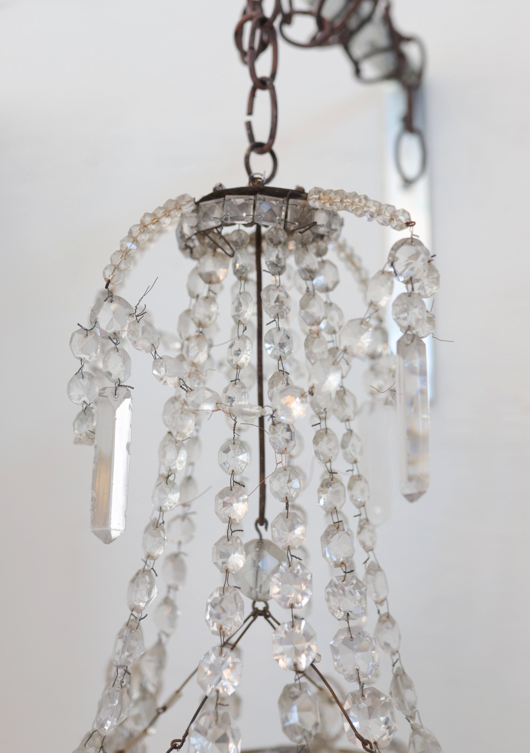 19th c. Elevator Chandelier from Paris