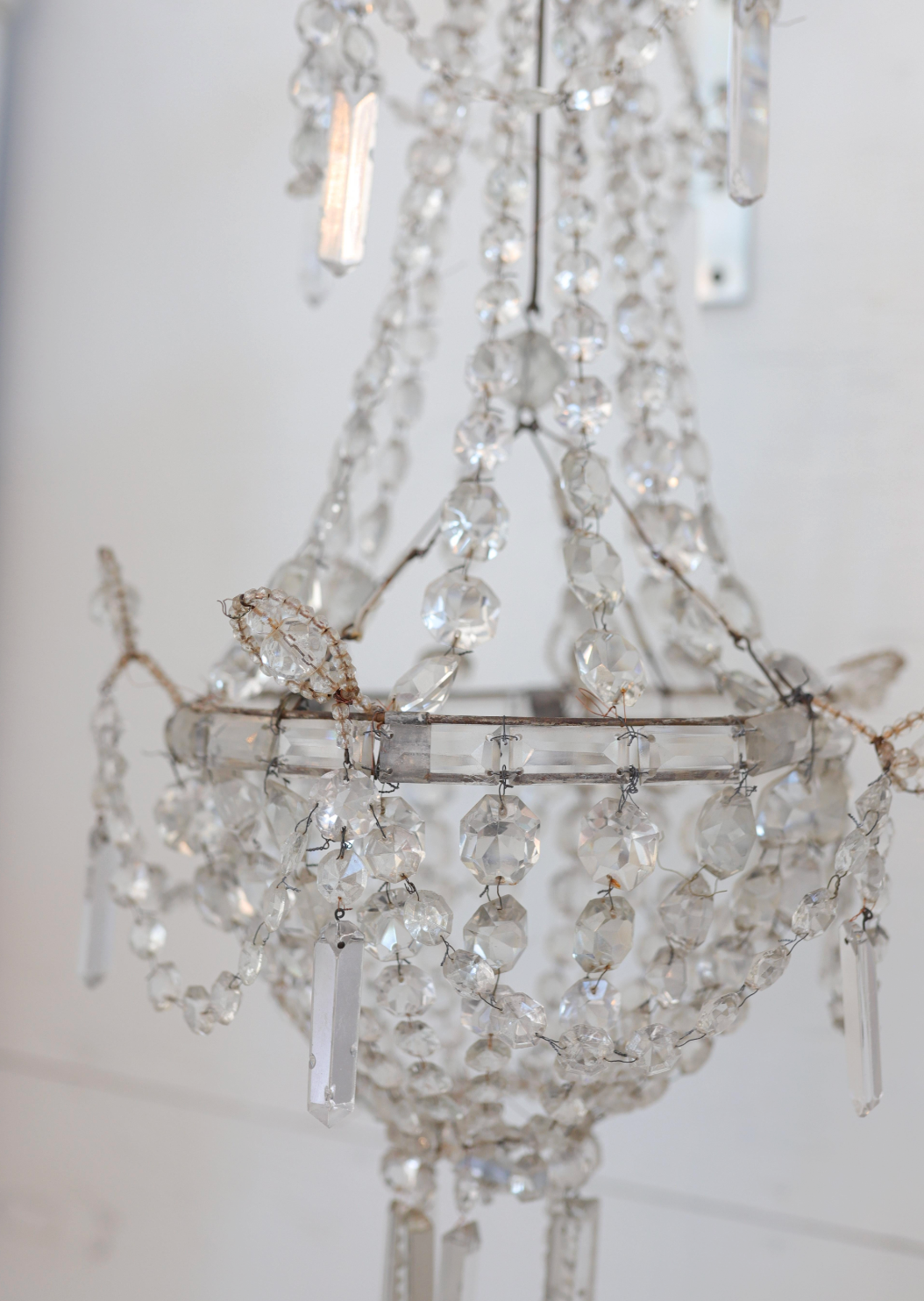 19th c. Elevator Chandelier from Paris