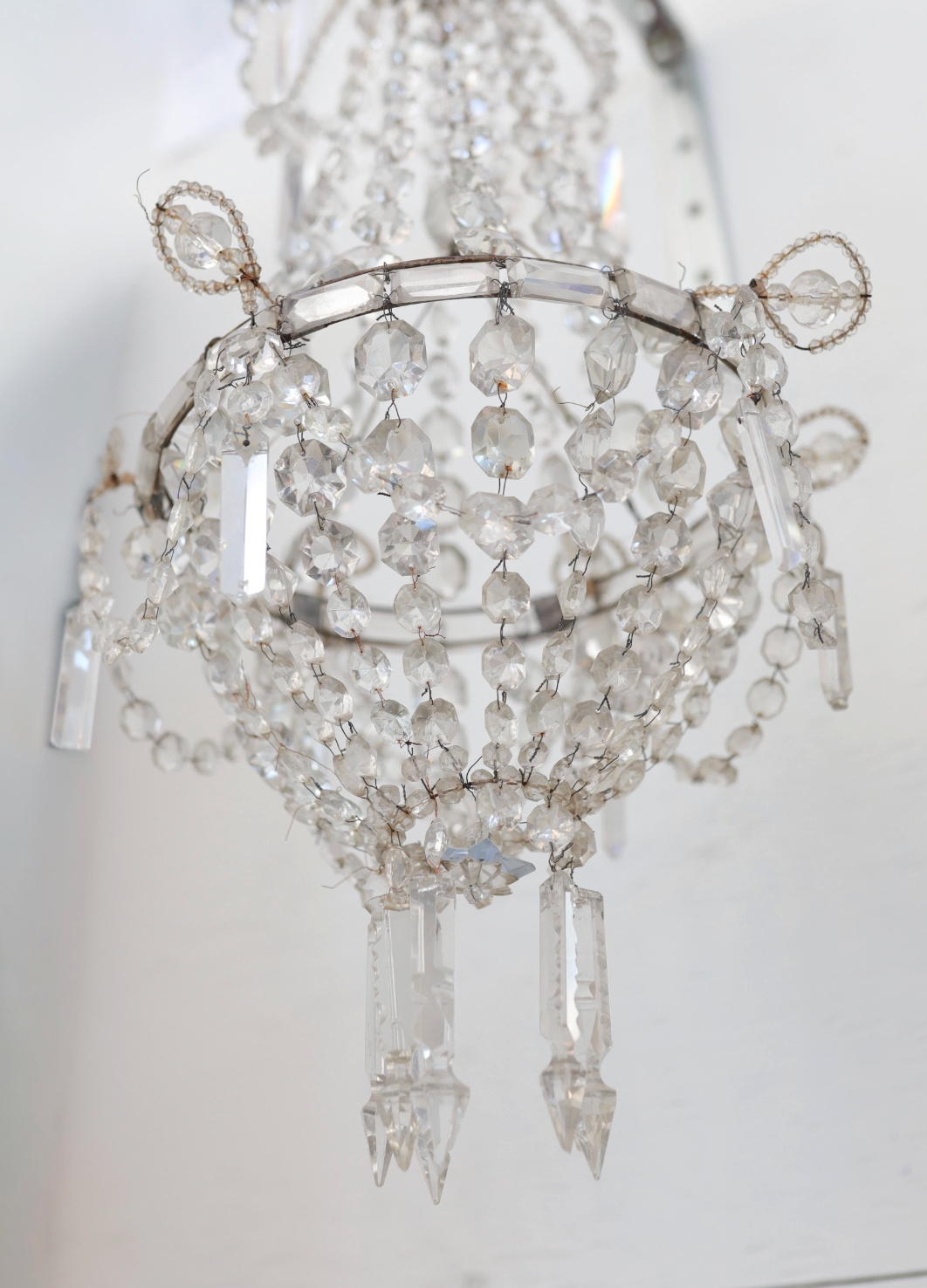 19th c. Elevator Chandelier from Paris