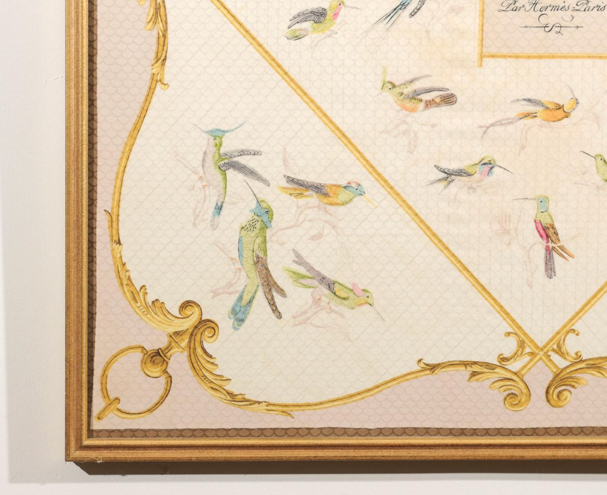 Vintage Hermès Hummingbird Scarf