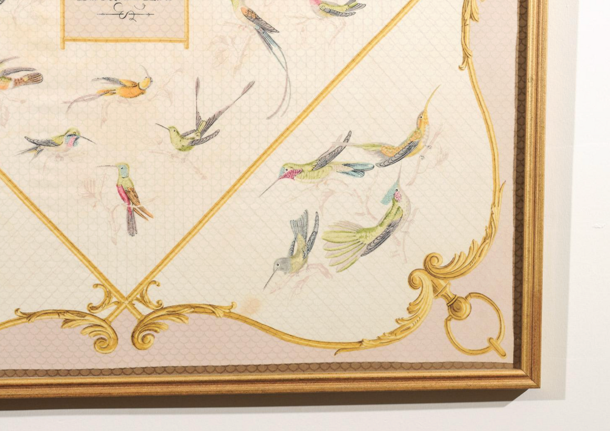 Vintage Hermès Hummingbird Scarf