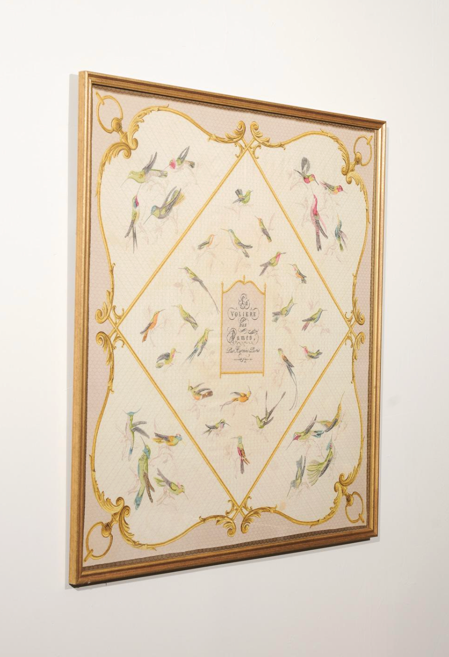 Vintage Hermès Hummingbird Scarf