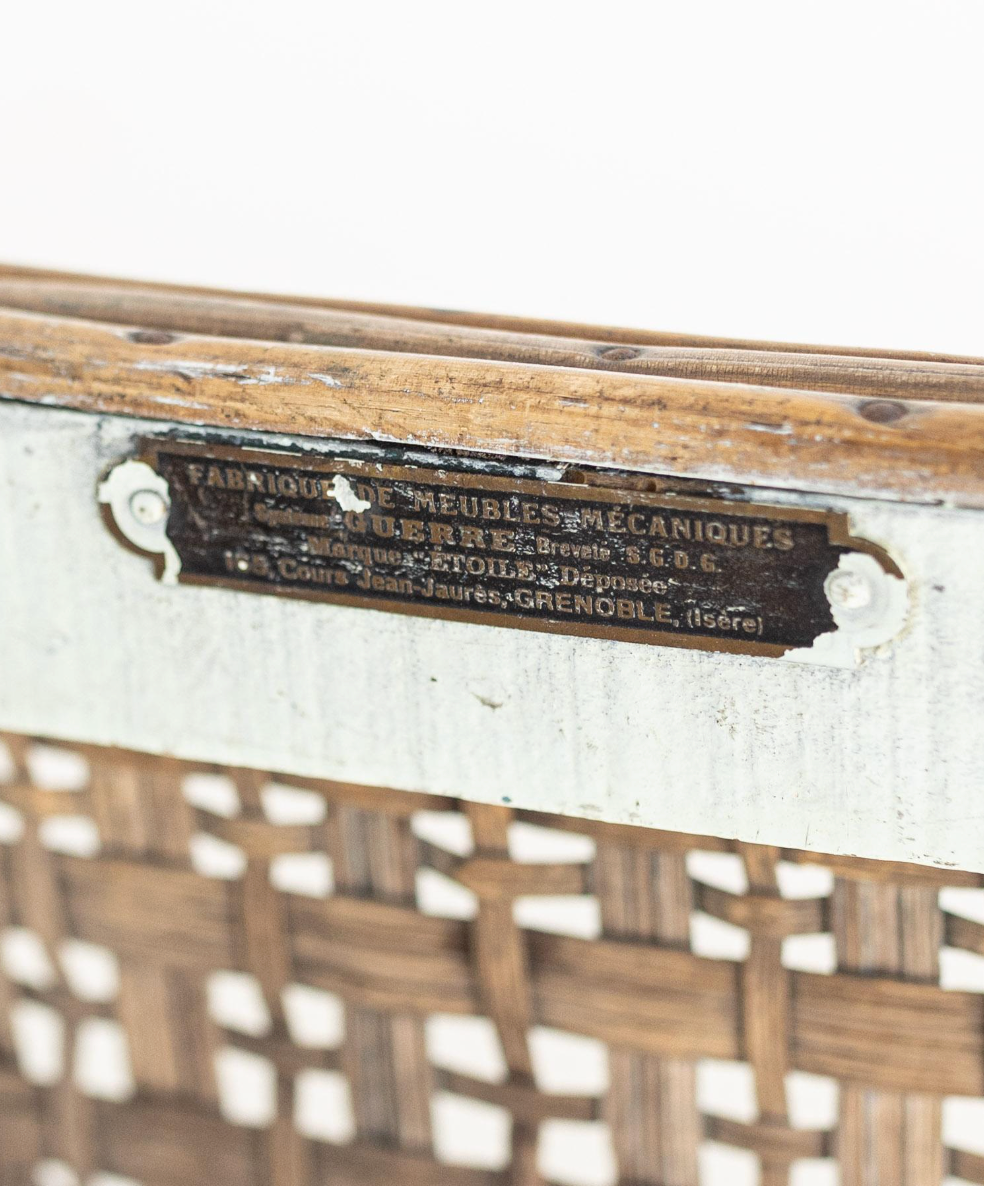 Pair of French Rattan Folding Chairs