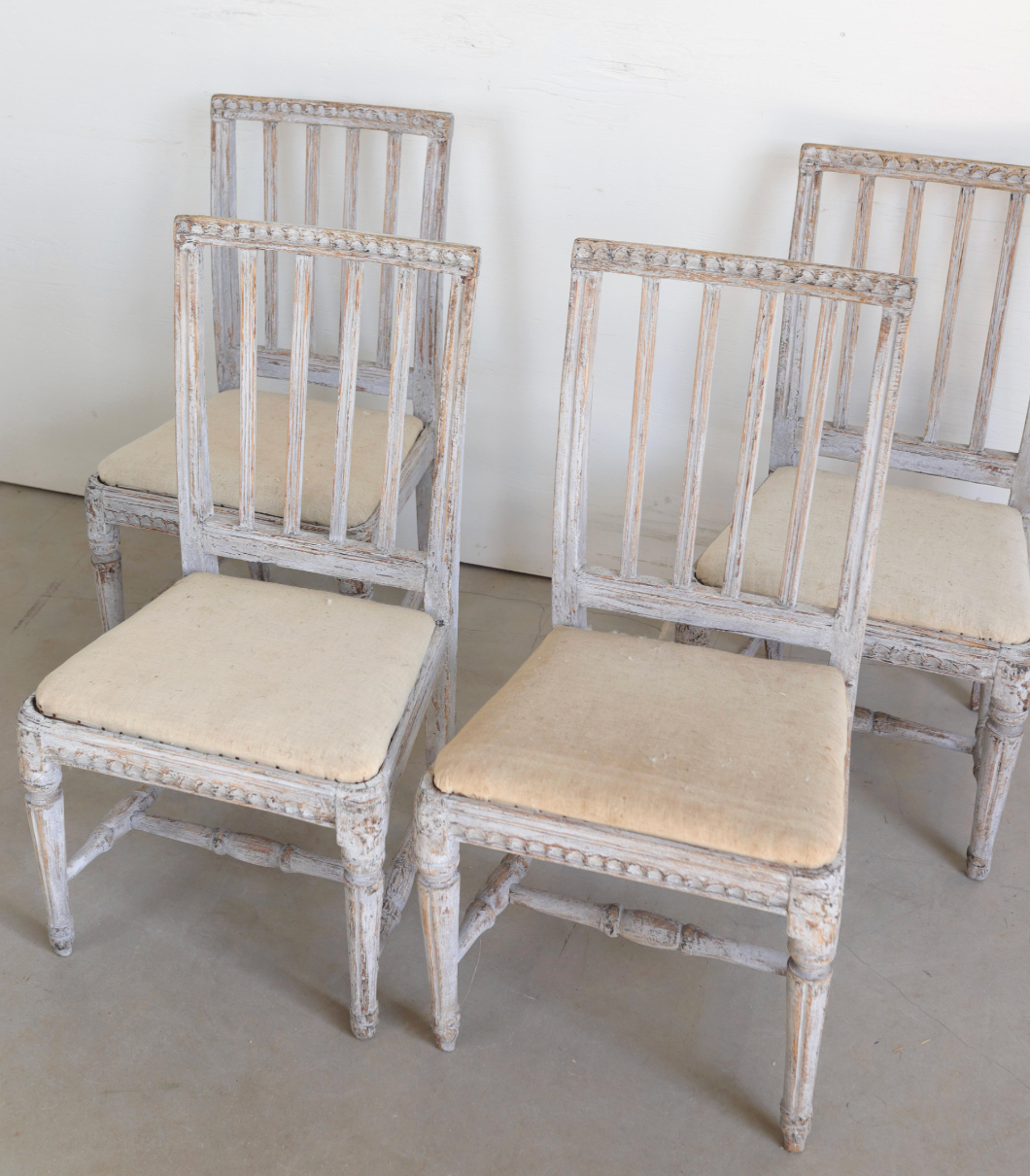 Set of Six 18th Swedish Gustavian Chairs