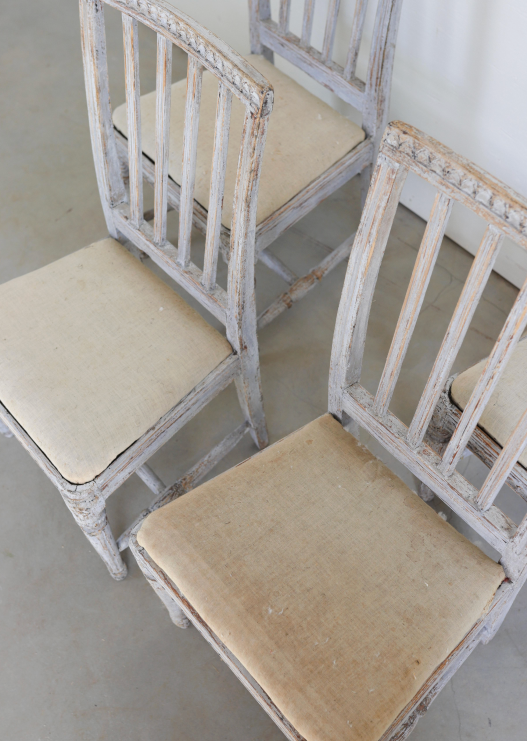 Set of Six 18th Swedish Gustavian Chairs