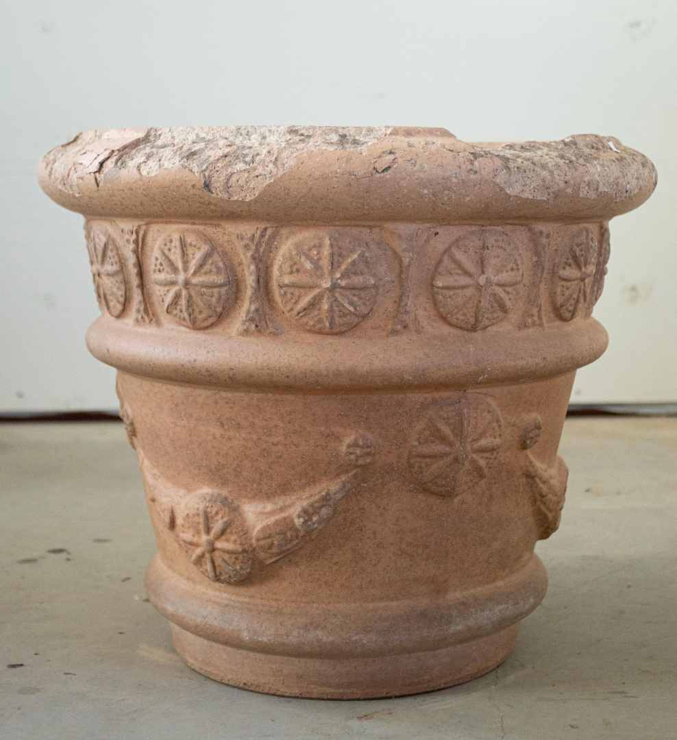 Pair of 19th c. French Terracotta Jardinieres