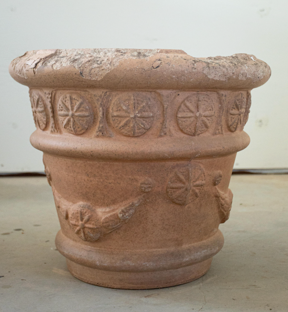 Pair of 19th c. French Terracotta Jardinieres