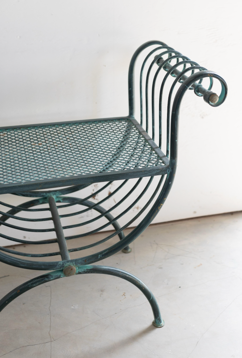 Green Garden Stool