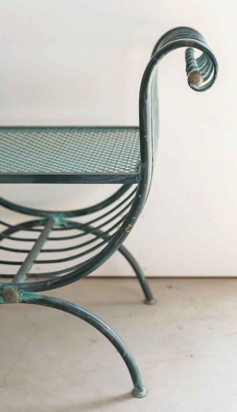 Green Garden Stool