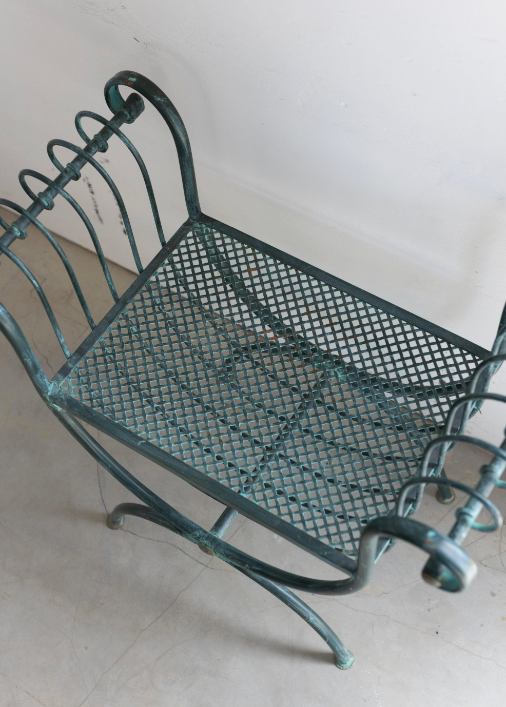 Green Garden Stool