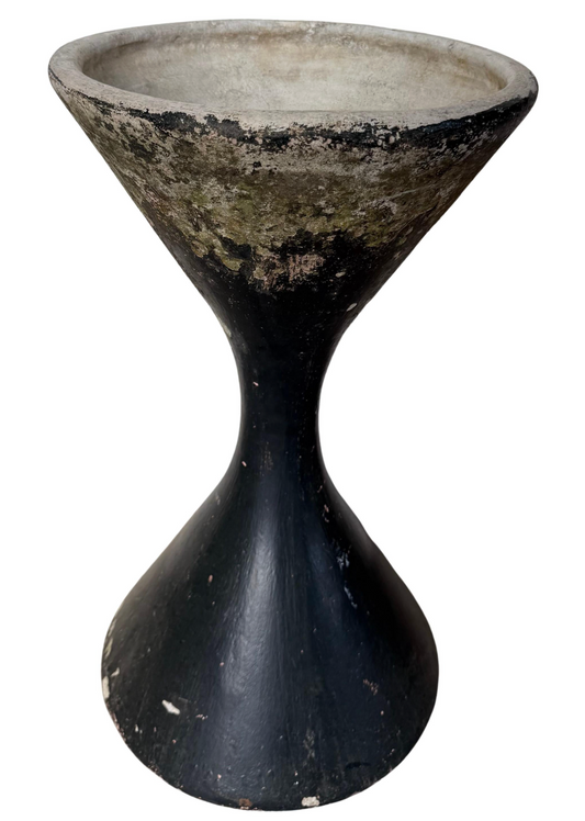 Black Painted Willy Guhl Diabolo Planter