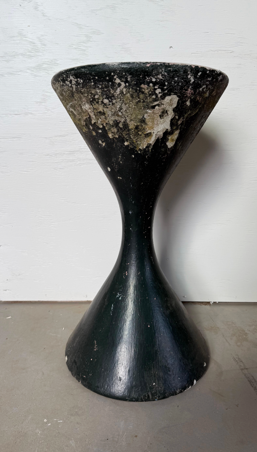 Black Painted Willy Guhl Diabolo Planter