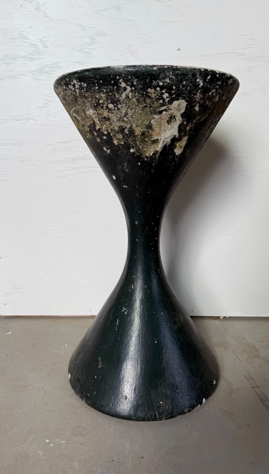 Black Painted Willy Guhl Diabolo Planter