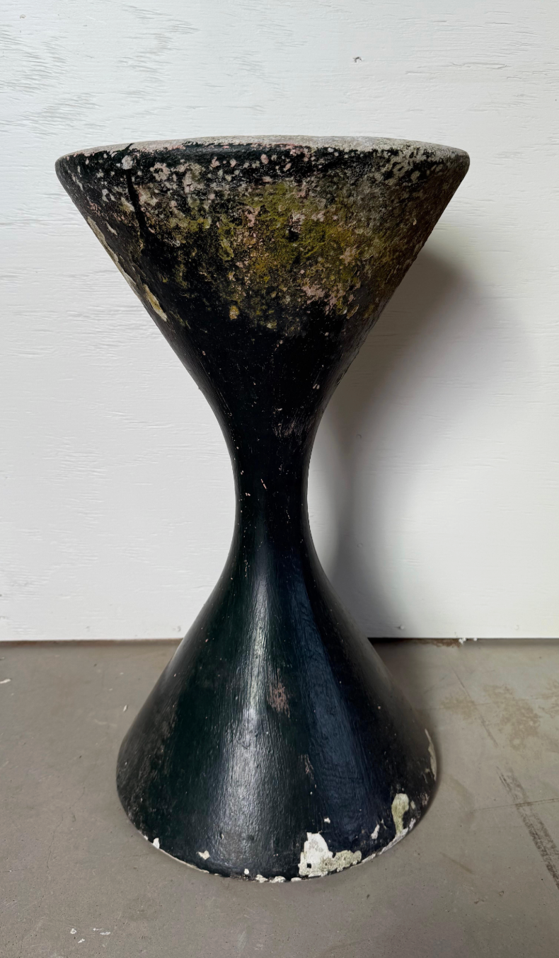 Black Painted Willy Guhl Diabolo Planter