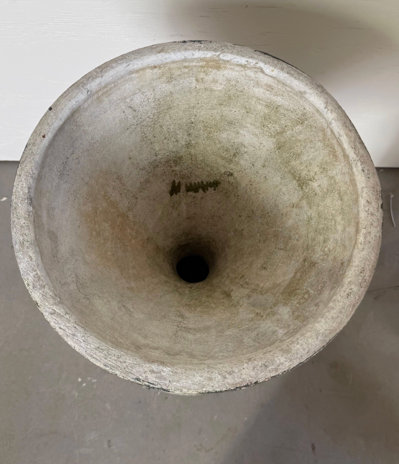 Black Painted Willy Guhl Diabolo Planter