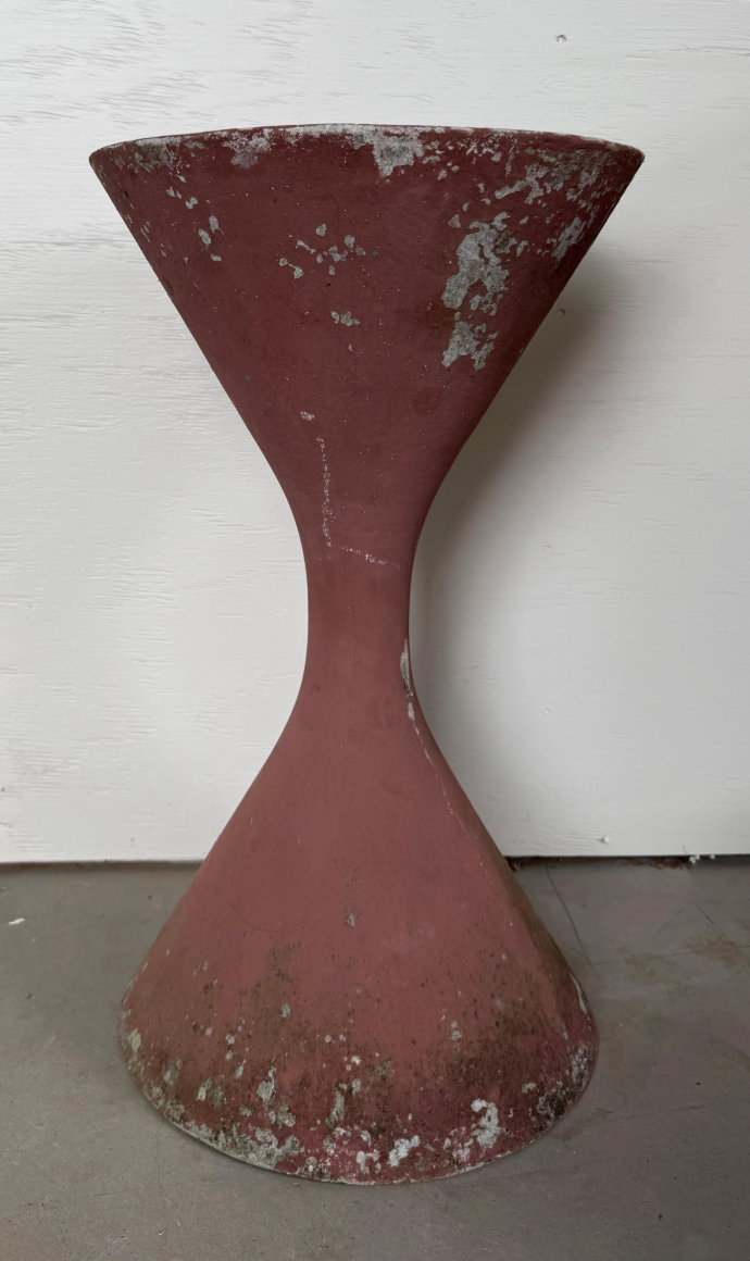 Terracotta Painted Willy Guhl Diabolo Planter
