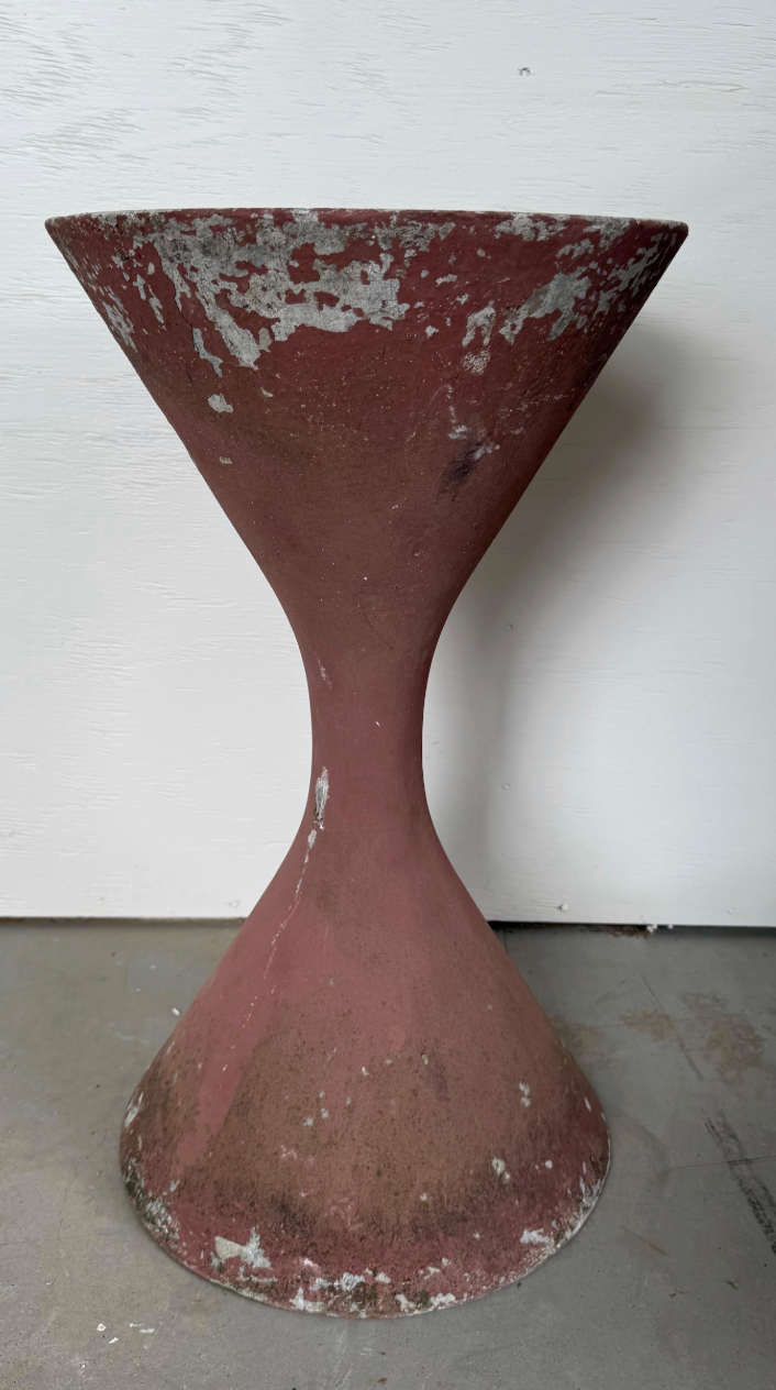 Terracotta Painted Willy Guhl Diabolo Planter