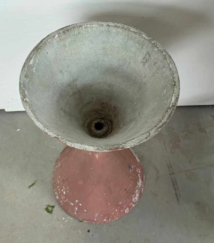 Terracotta Painted Willy Guhl Diabolo Planter