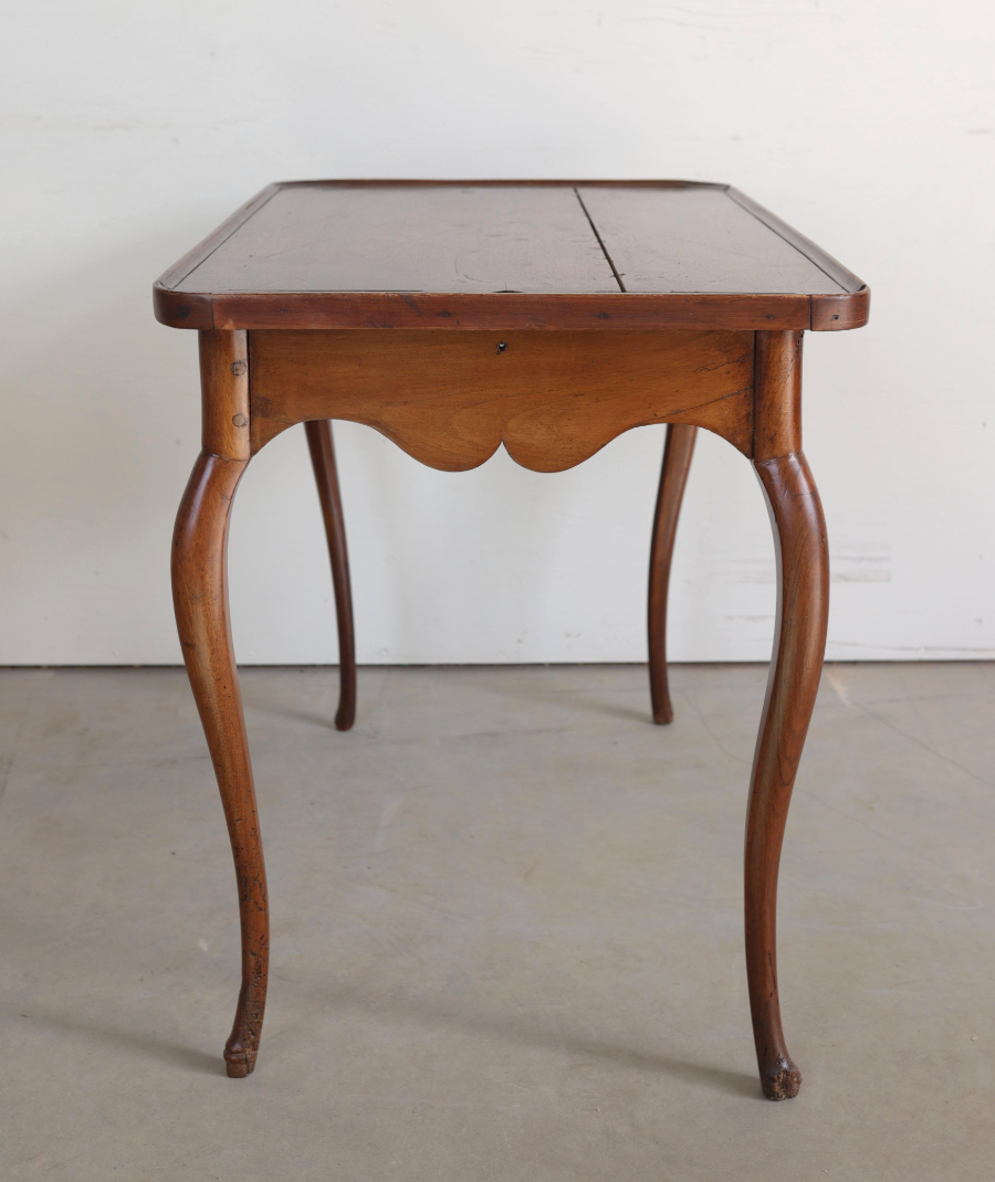 19th c. French Table with Diamond Inlay