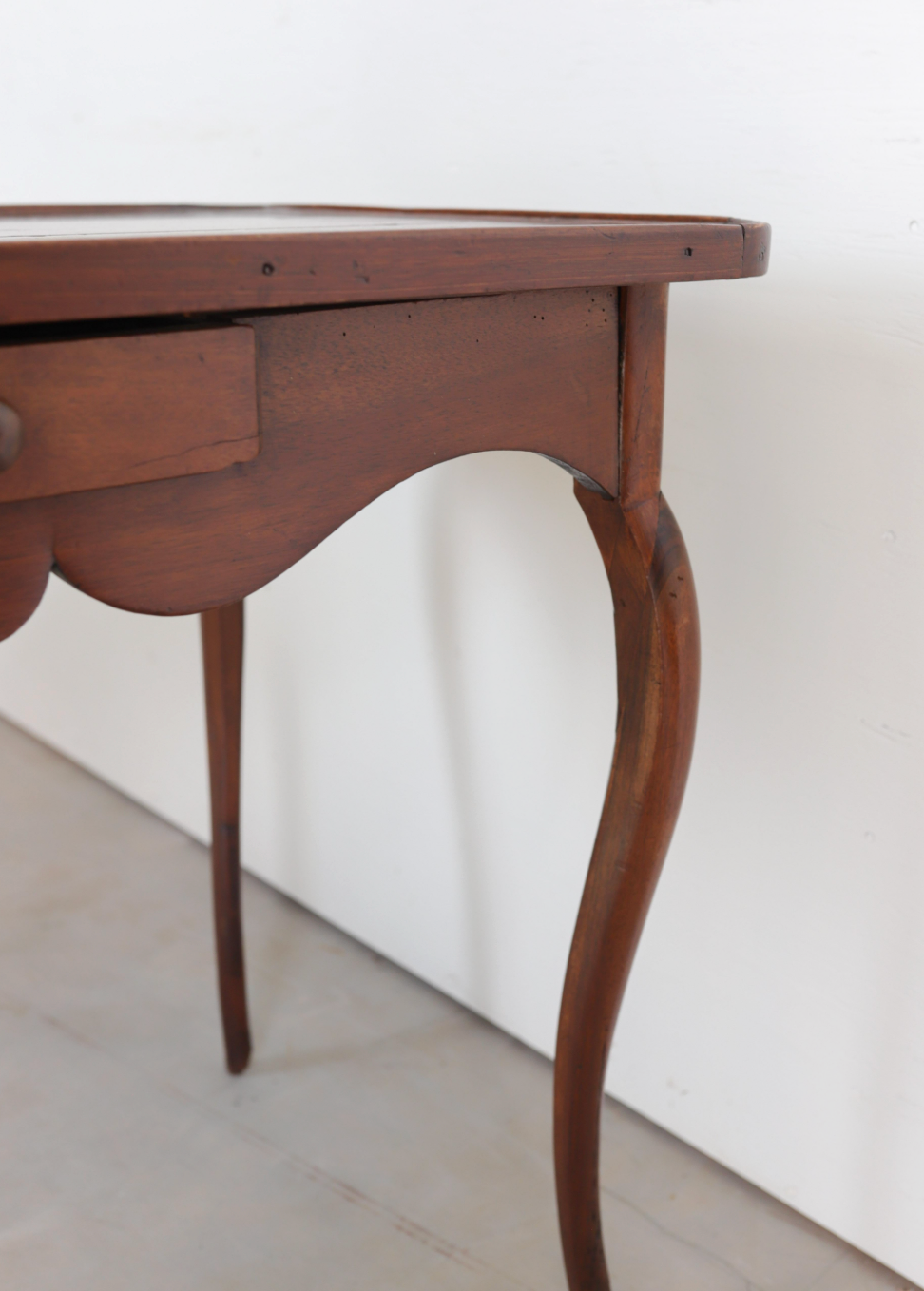 19th c. French Table with Diamond Inlay