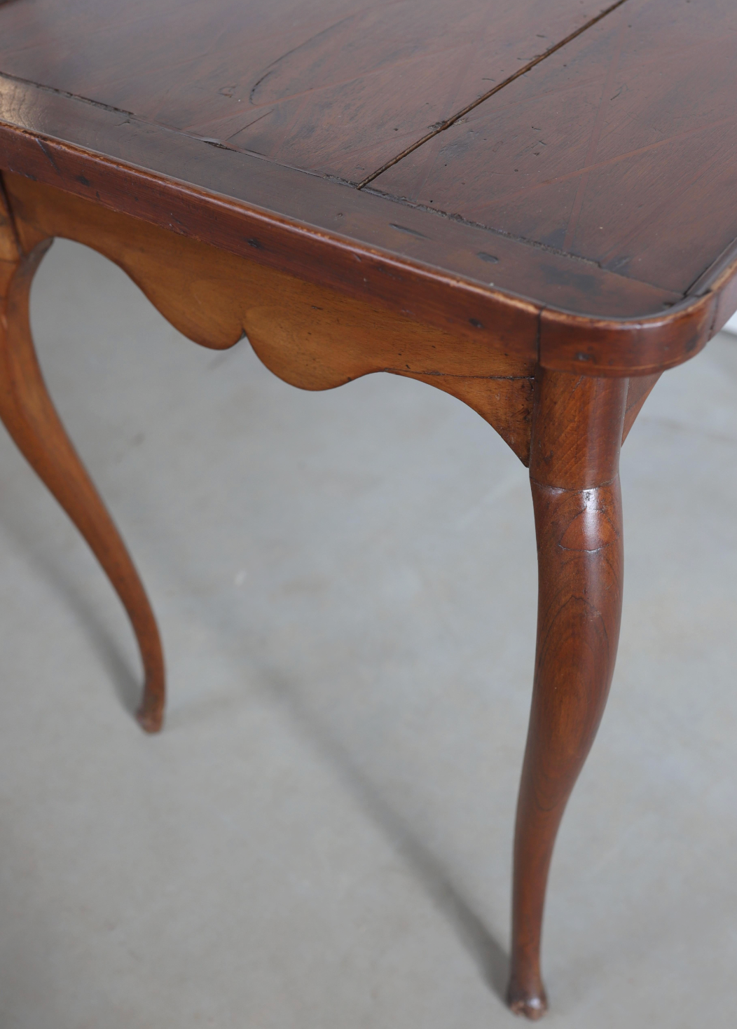 19th c. French Table with Diamond Inlay